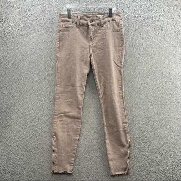 pistola Jeans Pistola Gray Pink Purple Anais Ankle Zip Skinny